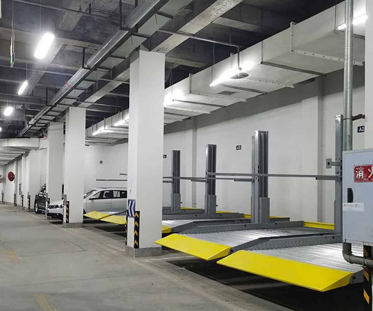 恩陽雙柱立體車庫安裝