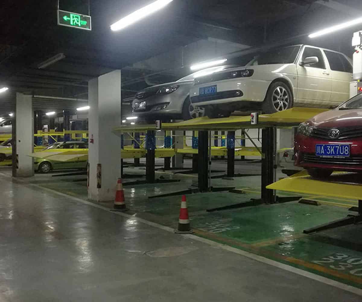 色達(dá)兩柱式機(jī)械車庫租賃