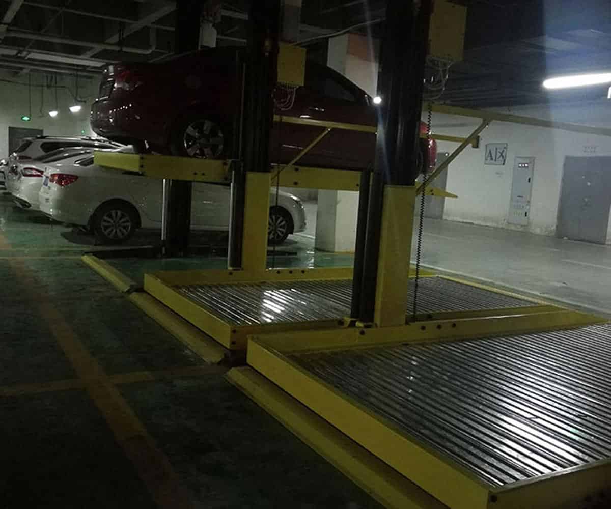 漢源2柱機械式停車設備過驗收