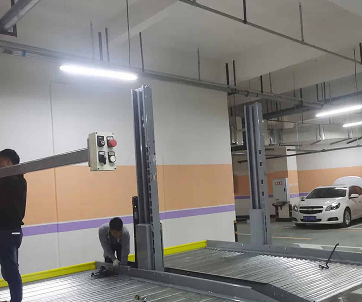 得榮地下室機械停車位安裝