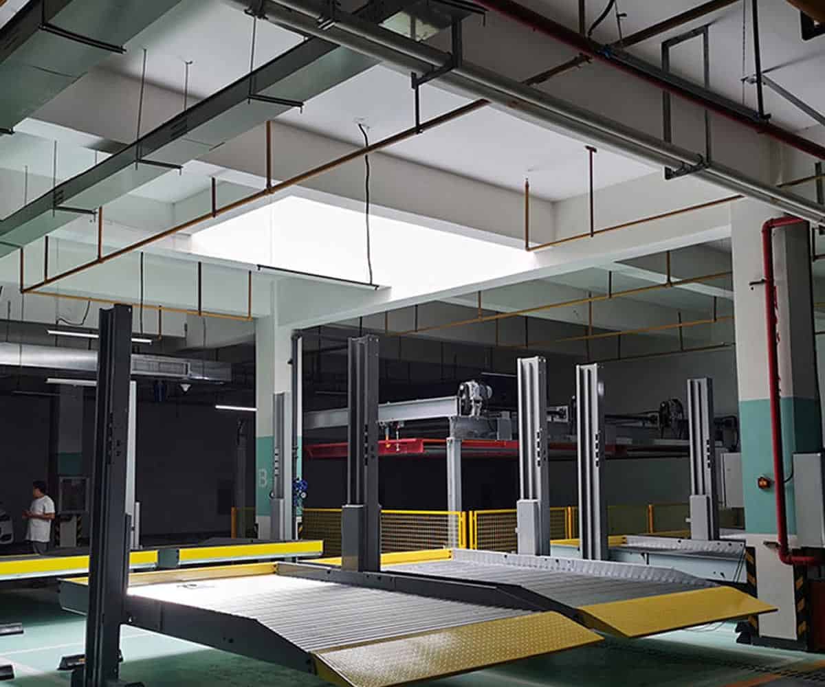 樂山俯仰立體車庫機械部分安裝步驟