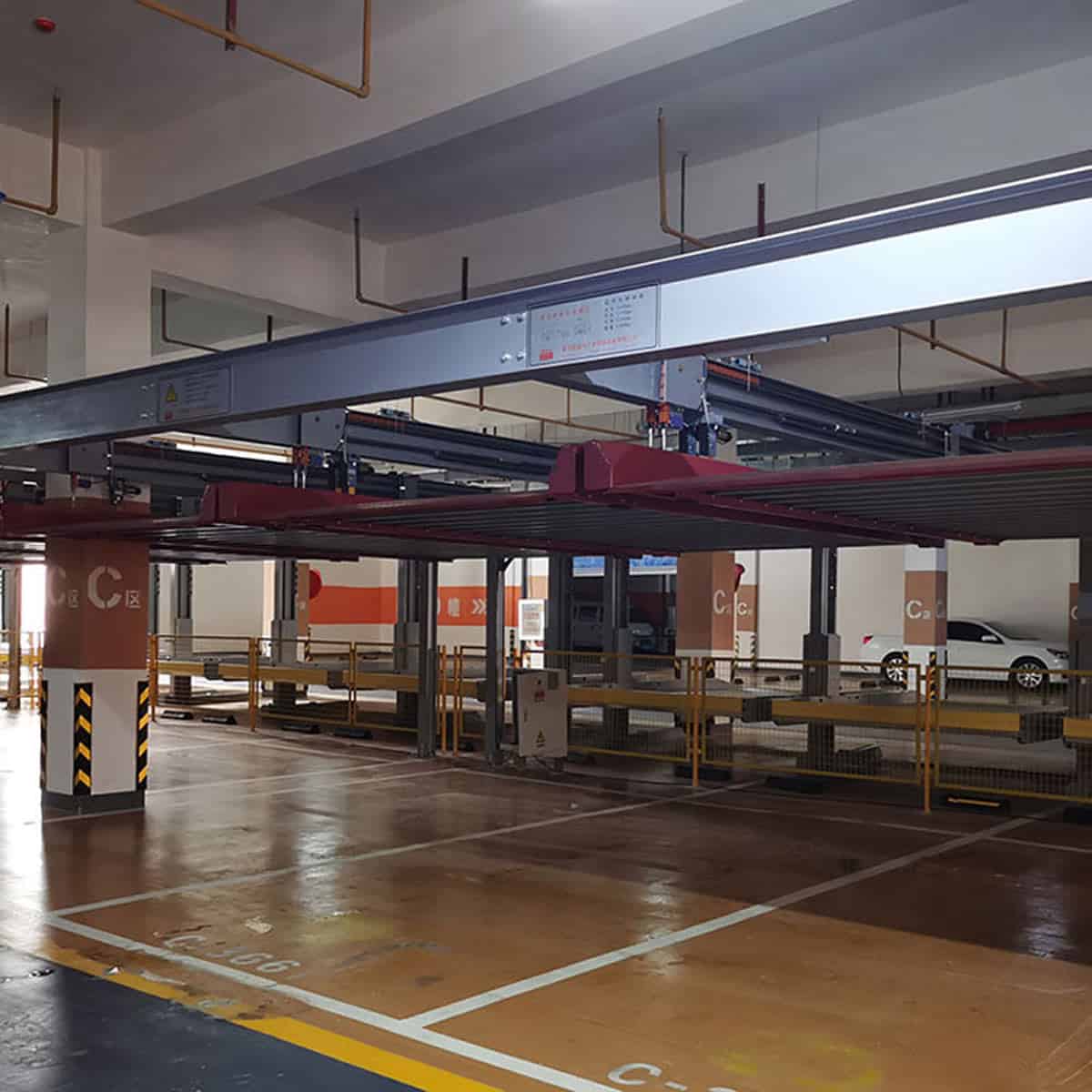 四柱簡易升降式停車設備租賃經營 地下室立體停車租用四柱簡易升降式停車設備租賃經營